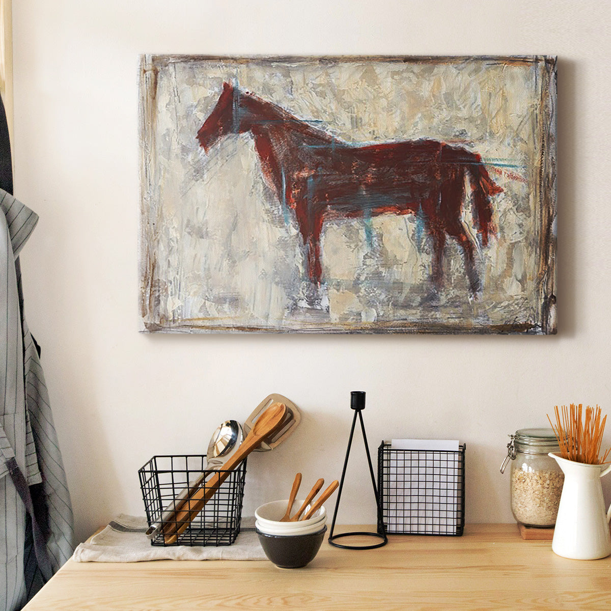 Iron Equine I Premium Gallery Wrapped Canvas - Ready to Hang