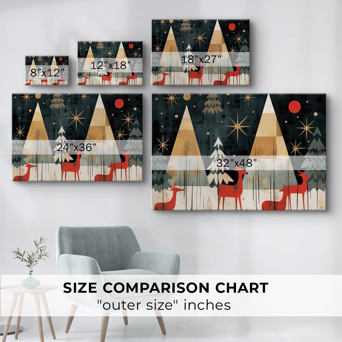 Twilight of Warm Lantern Icicles - Canvas Art Print