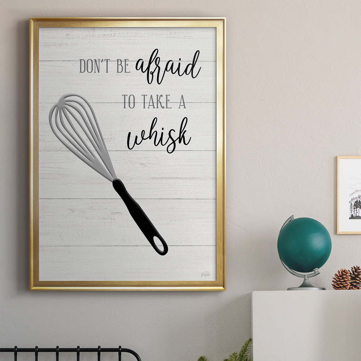 Take A Whisk - Modern Framed Canvas Print