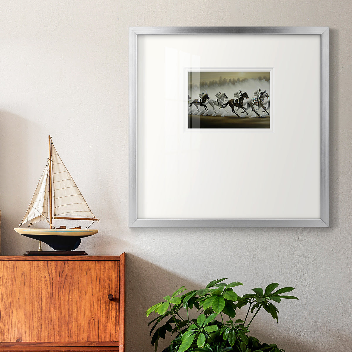 Dusty Race Premium Framed Print Double Matboard