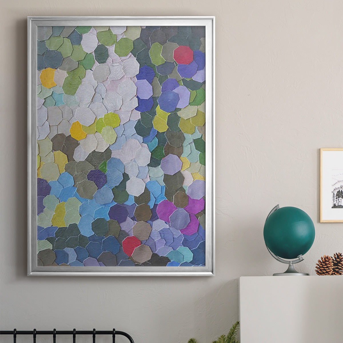 Doris Duke Garden - Modern Framed Canvas Print