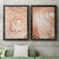 Wood Grain Suminagashi I - Premium Framed Canvas 2 Piece Set - Ready to Hang