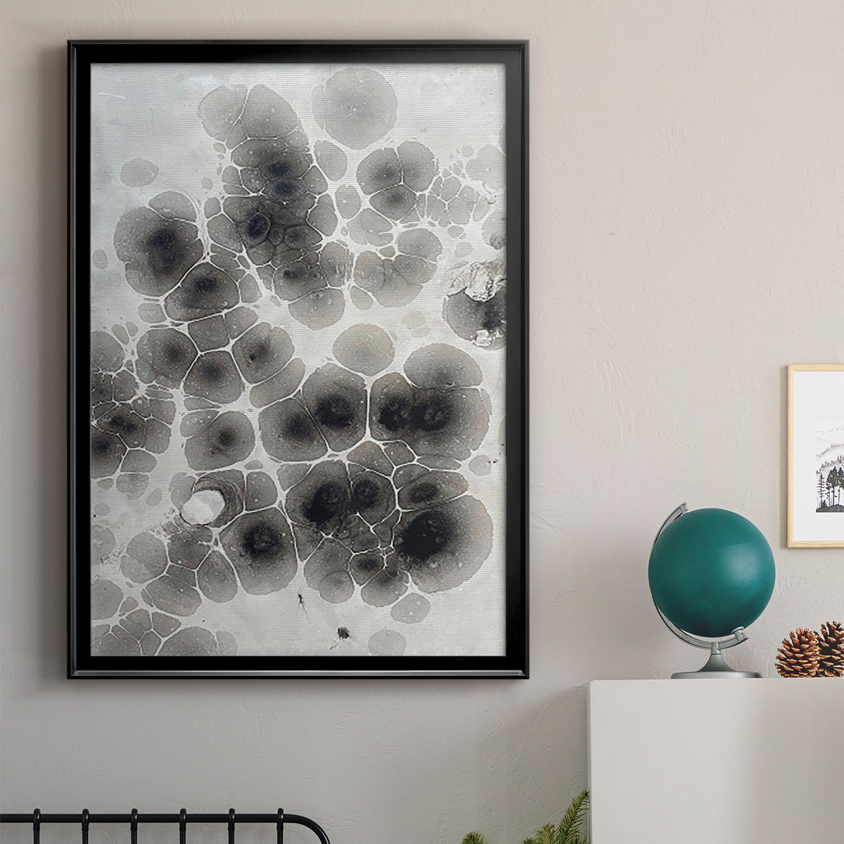 Marbling VIII - Modern Framed Canvas Print