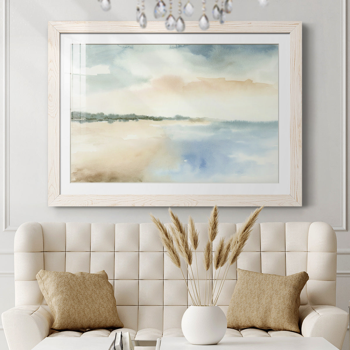 Simple Sea - Barnwood Framed Art Print