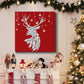 White Deer and Hanging Stars-Premium Gallery Wrapped Canvas - Ready to Hang