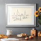 Coastal Contour Sketch II - Modern Framed Art Print
