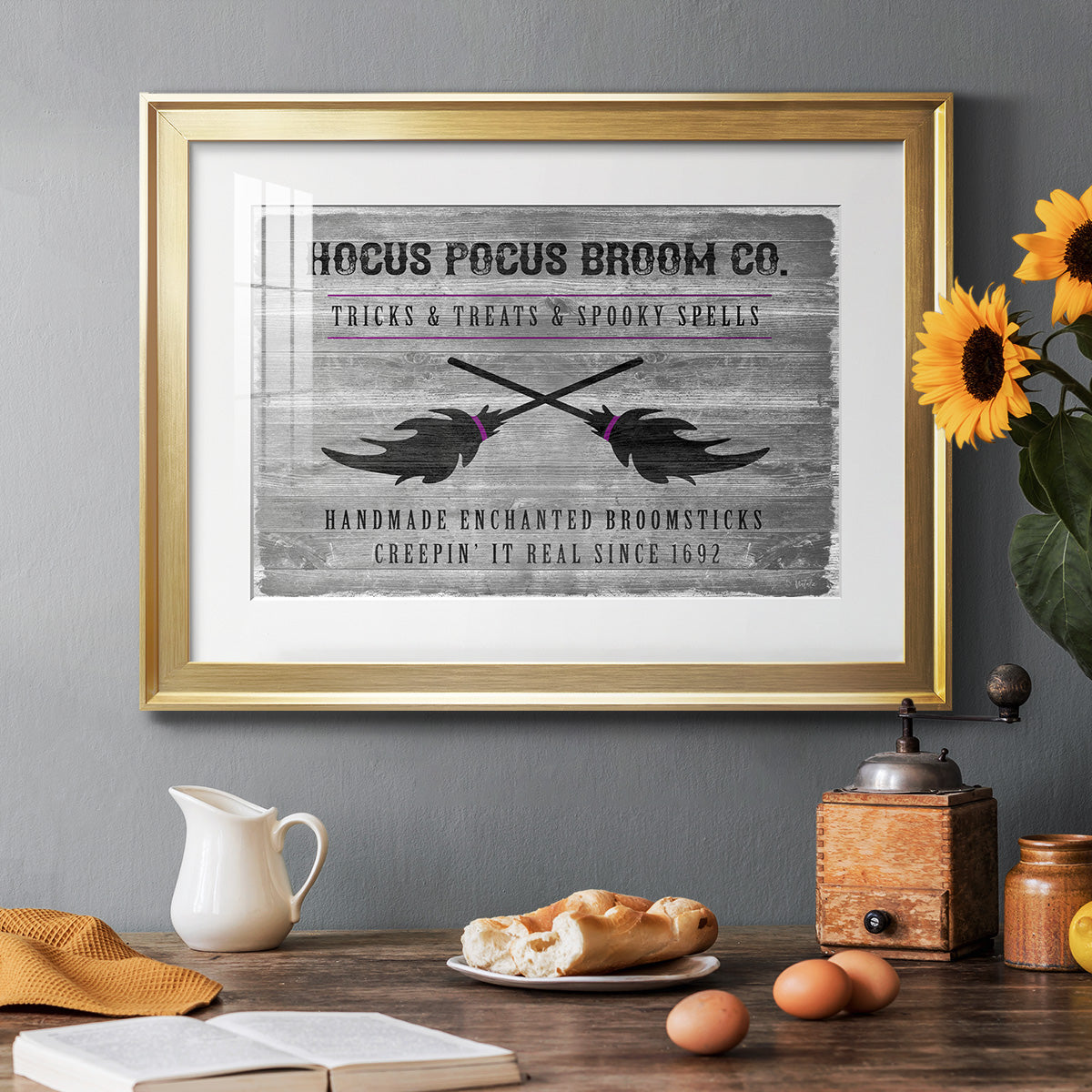 Hocus Pocus Broom Co. Premium Framed Print - Ready to Hang