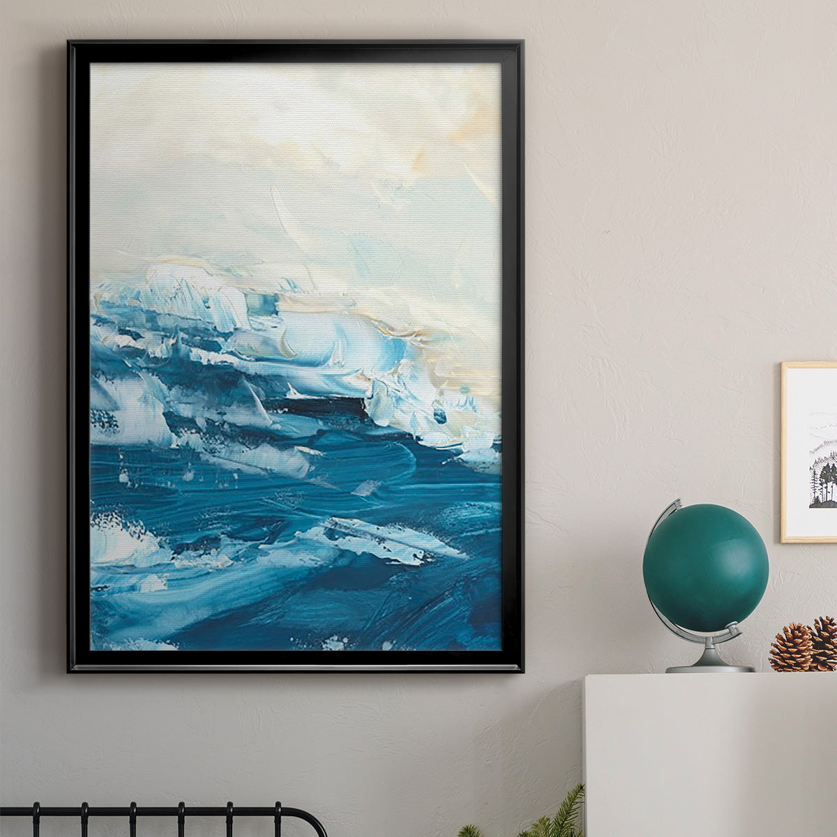 Wave after Wave I - Modern Framed Canvas Print