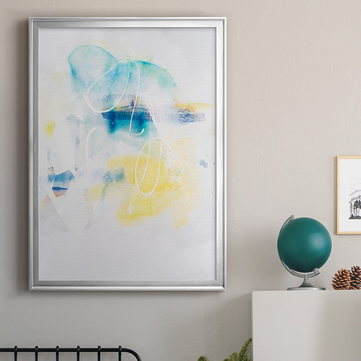 Spacial II - Modern Framed Canvas Print