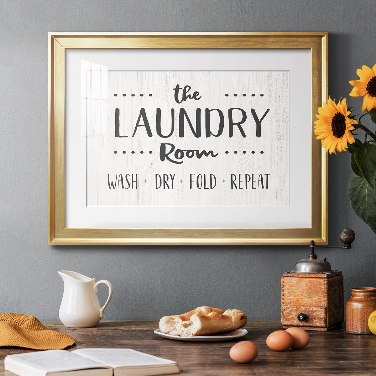The Laundry Room - Modern Framed Art Print