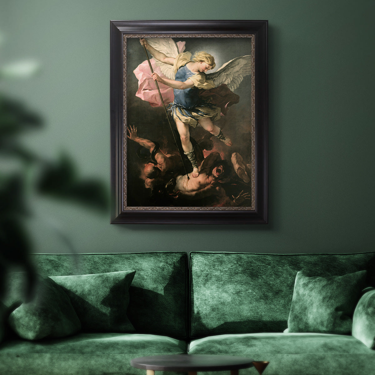St. Michael - Ornate Framed Canvas Print