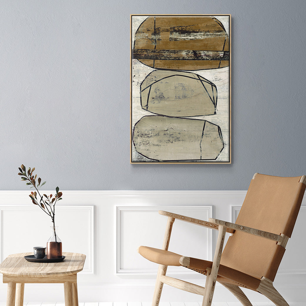 Dim Sum I - Floater Framed Canvas Print