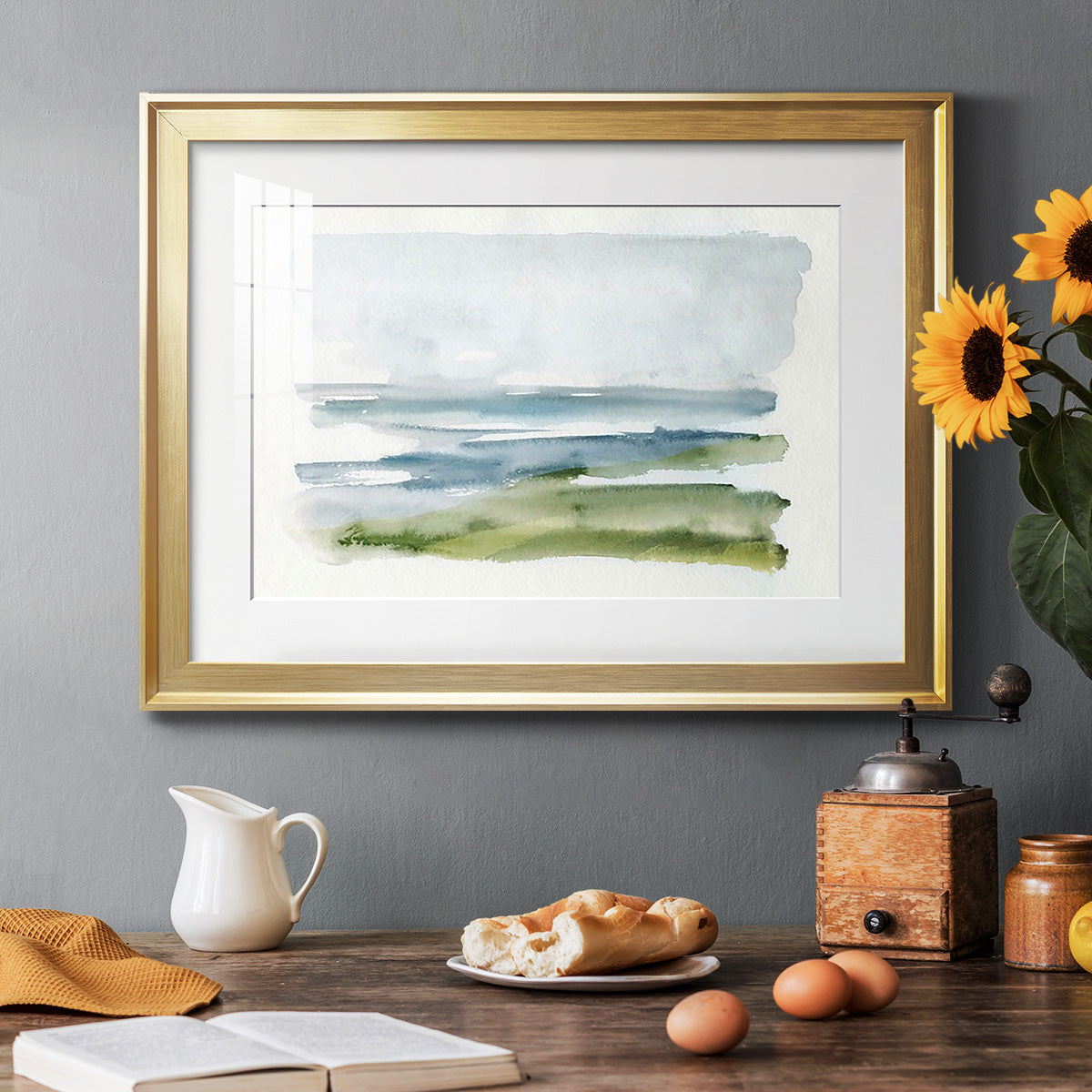 Coastline Splash I Premium Framed Print - Ready to Hang