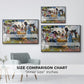 Net Menders in Valencia, 1909 - Floater Framed Canvas Print