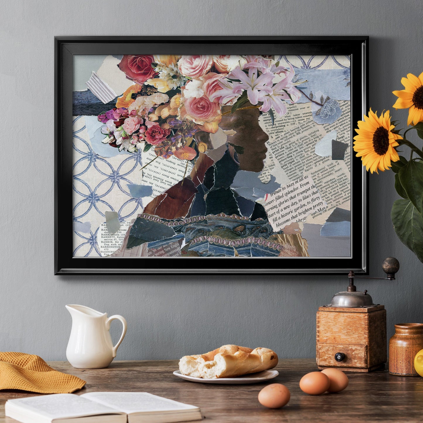 Contemplation I - Modern Framed Canvas Print