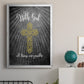 With God Gold - Modern Framed Canvas Print