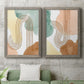 Spring Shapes I - Premium Framed Canvas 2 Piece Set - Ready to Hang