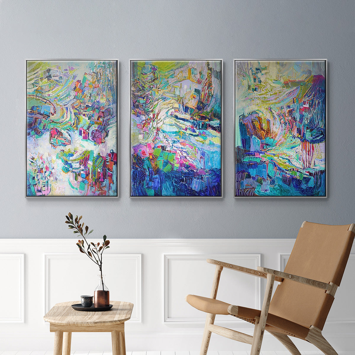 Gathering up the Goddess I - Floater Framed Canvas Set