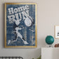 Home Run Hitter - Modern Framed Canvas Print