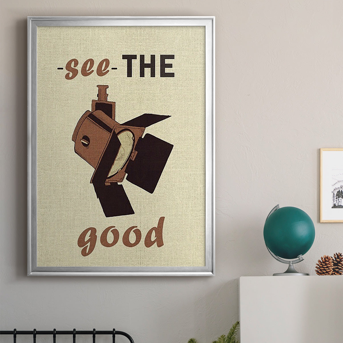 Movie Time I - Modern Framed Canvas Print