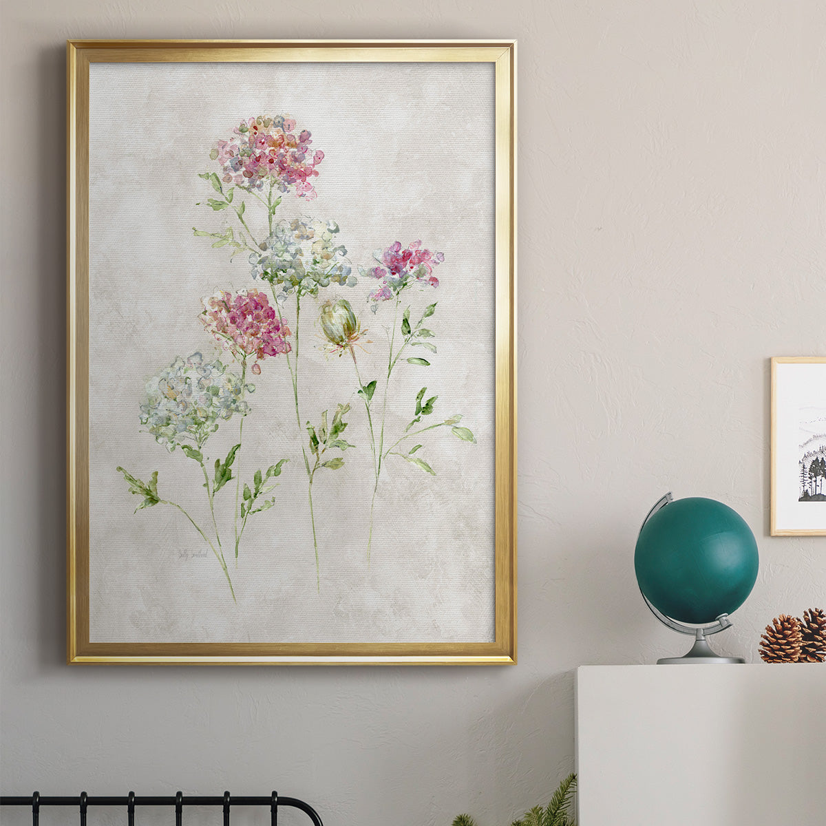 Soft Lace II - Modern Framed Canvas Print