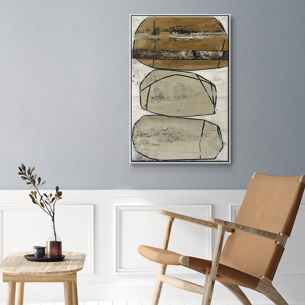 Dim Sum I - Floater Framed Canvas Print