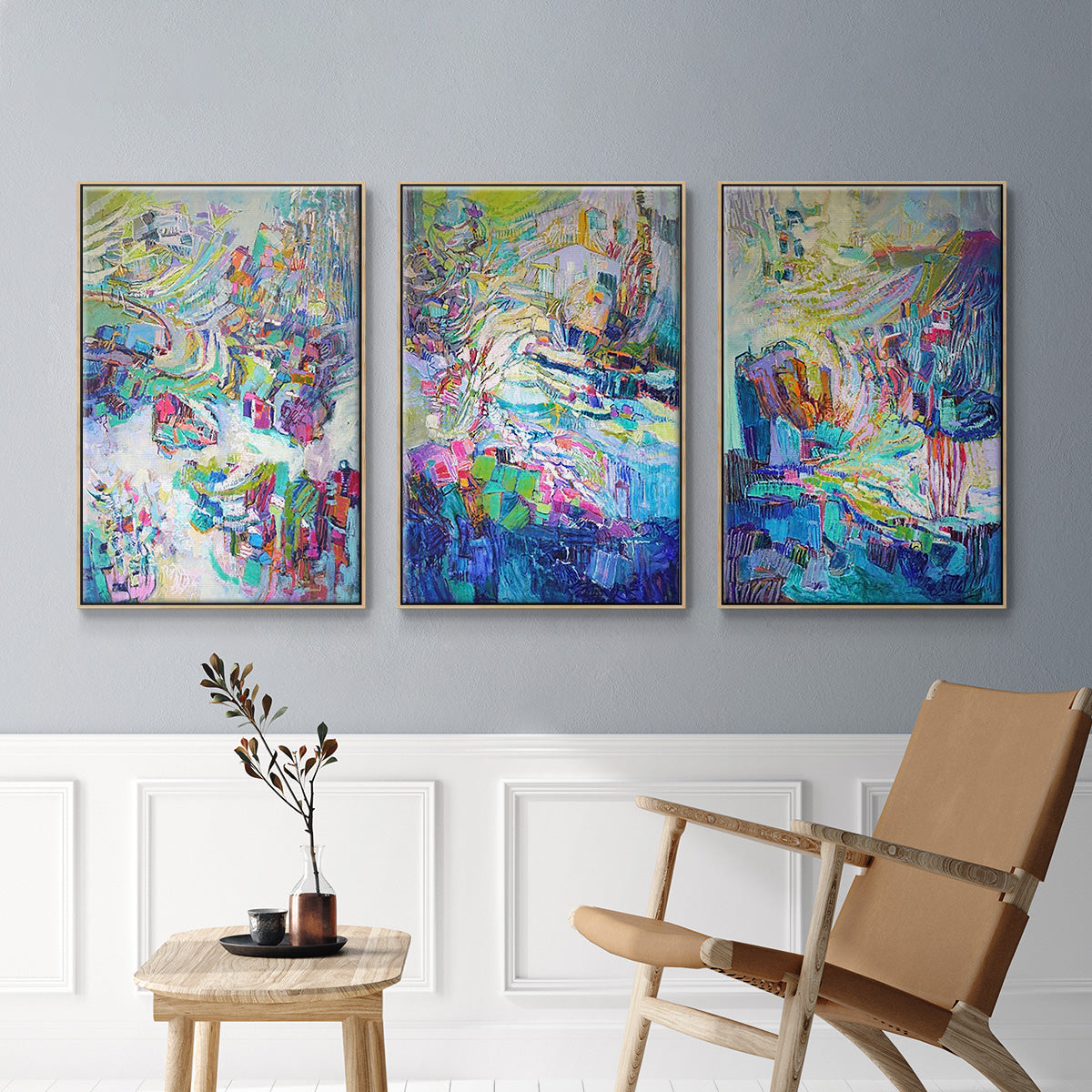Gathering up the Goddess I - Floater Framed Canvas Set