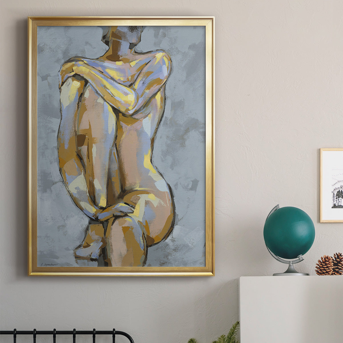Grey Maiden I -  Framed Canvas Print