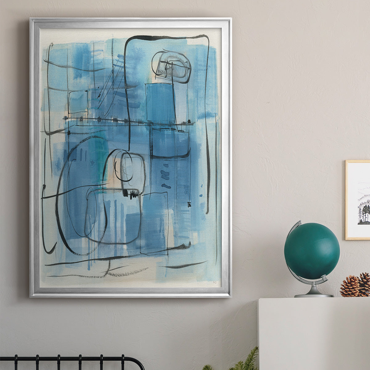 Amalfi Holiday - Modern Framed Canvas Print