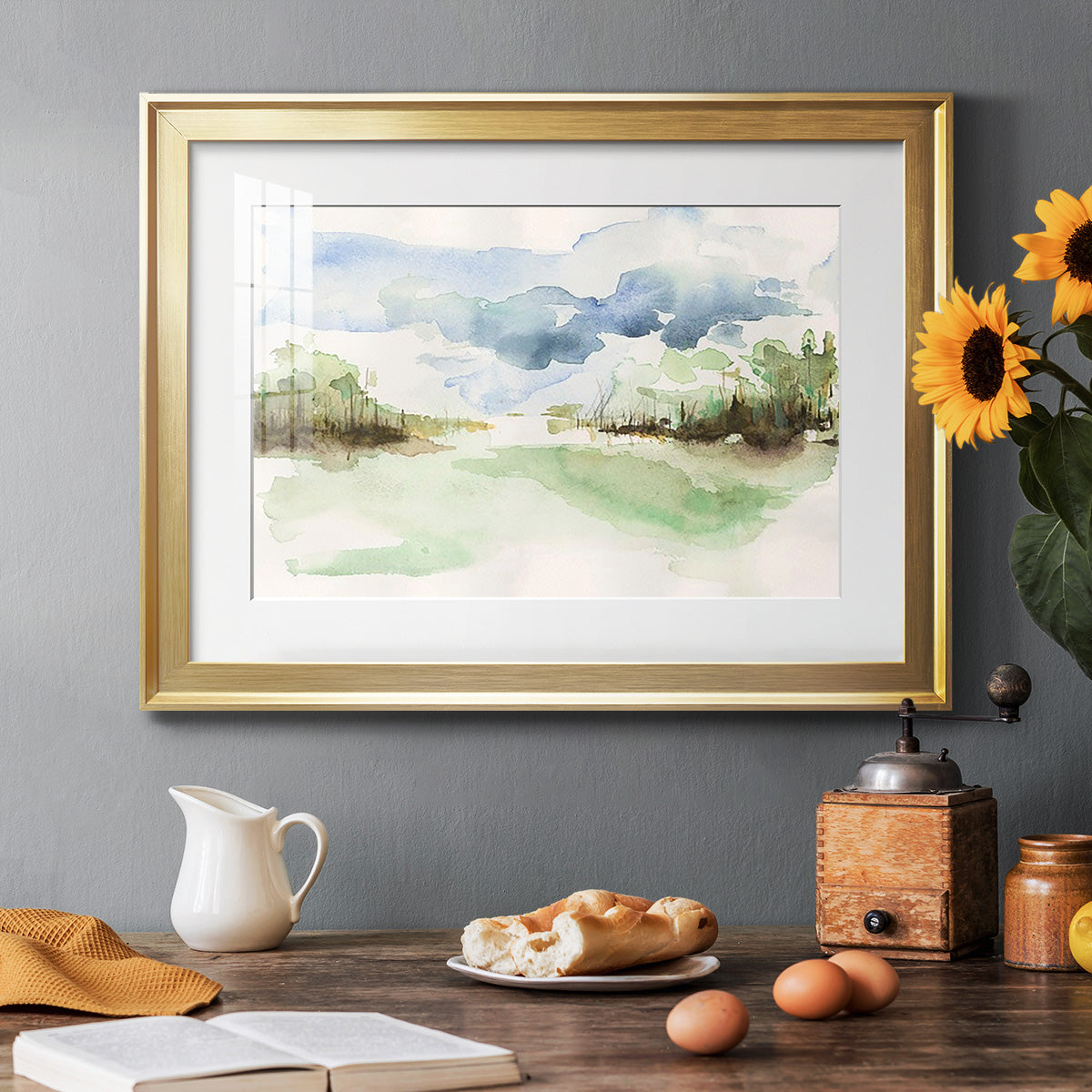Brush Thickets II - Modern Framed Art Print