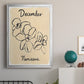 Birth Month XII - Modern Framed Canvas Print