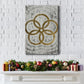 Five Golden Rings  - Gold Leaf Holiday - Gallery Wrapped Canvas