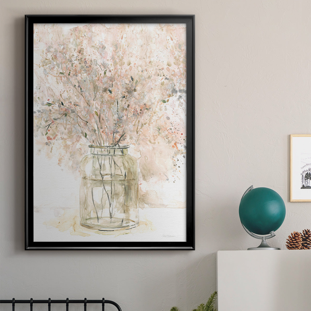 Delicate Arrangement II - Modern Framed Canvas Print