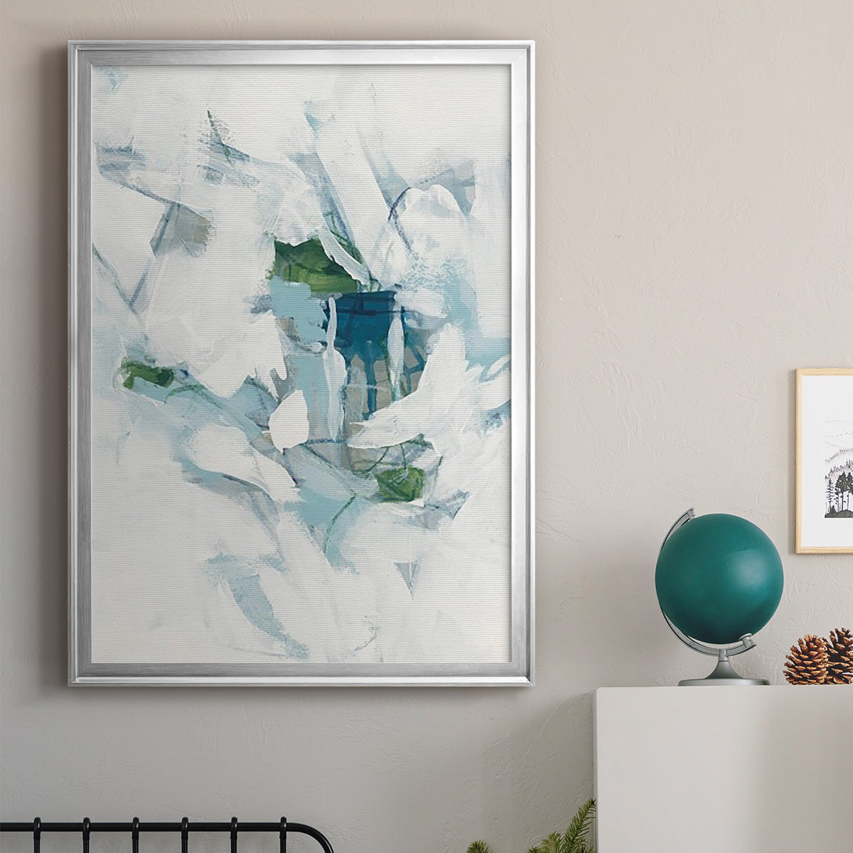 Ice Cavern III - Modern Framed Canvas Print