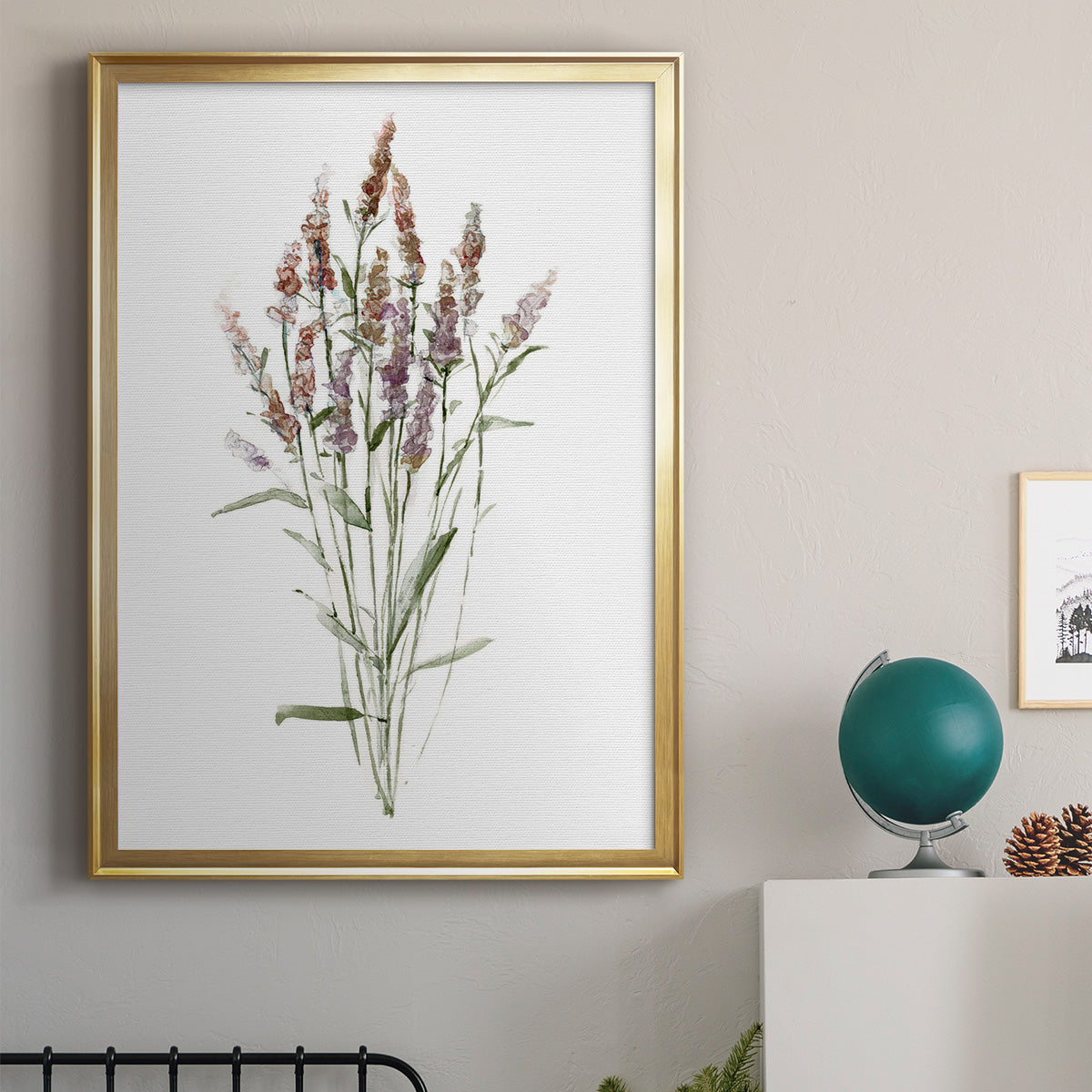 Dainty Botanical III - Modern Framed Canvas Print