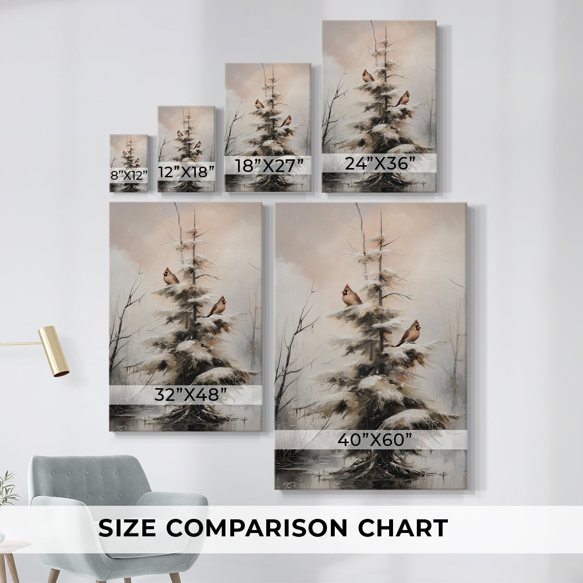 Snowwhite Bells Lane - Canvas Art Print