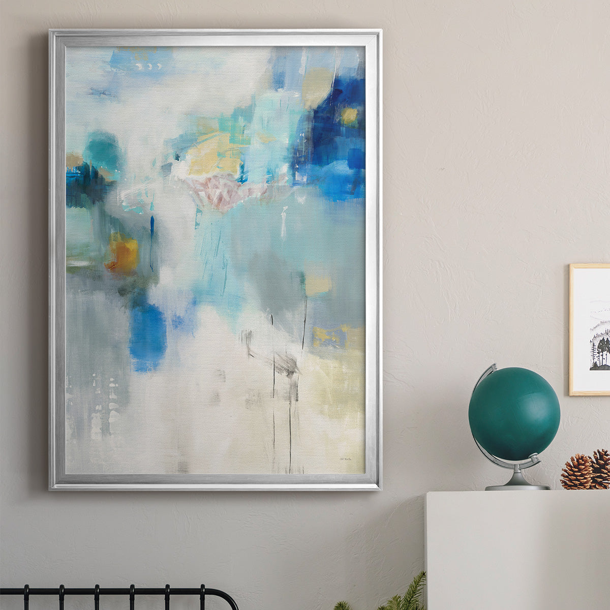 Celeste Motion I - Modern Framed Canvas Print