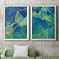 Geometric in Cool III - Premium Framed Canvas 2 Piece Set - Ready to Hang