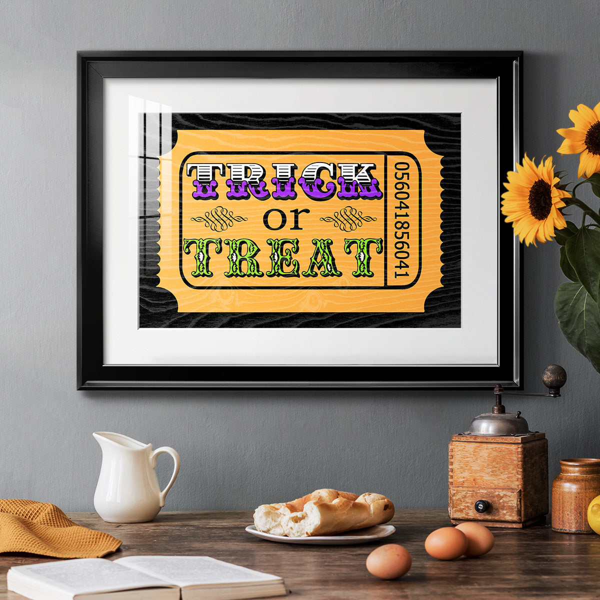 Trick or Treat Ticket Premium Framed Print - Ready to Hang