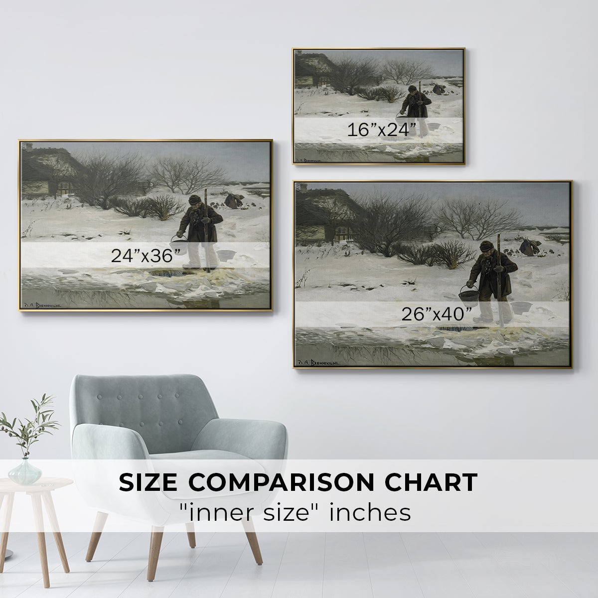 Tøsne, 1895 - Floater Framed Canvas Print