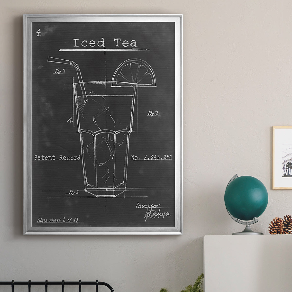 Morning Routine III - Modern Framed Canvas Print