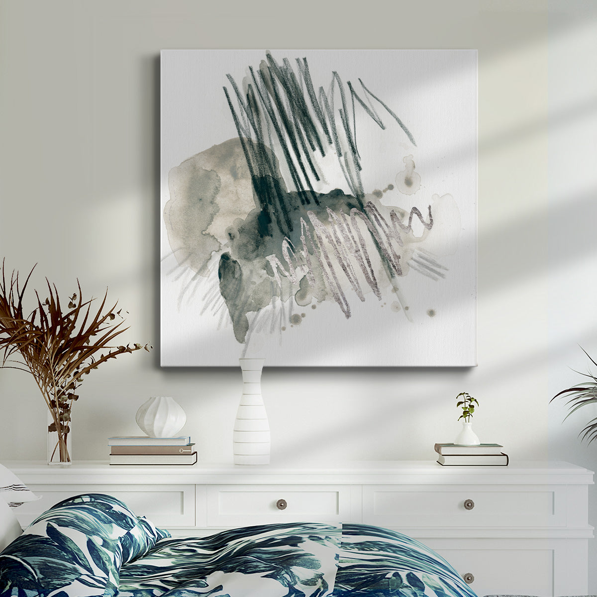 Graphite Markup I - Canvas Art Print