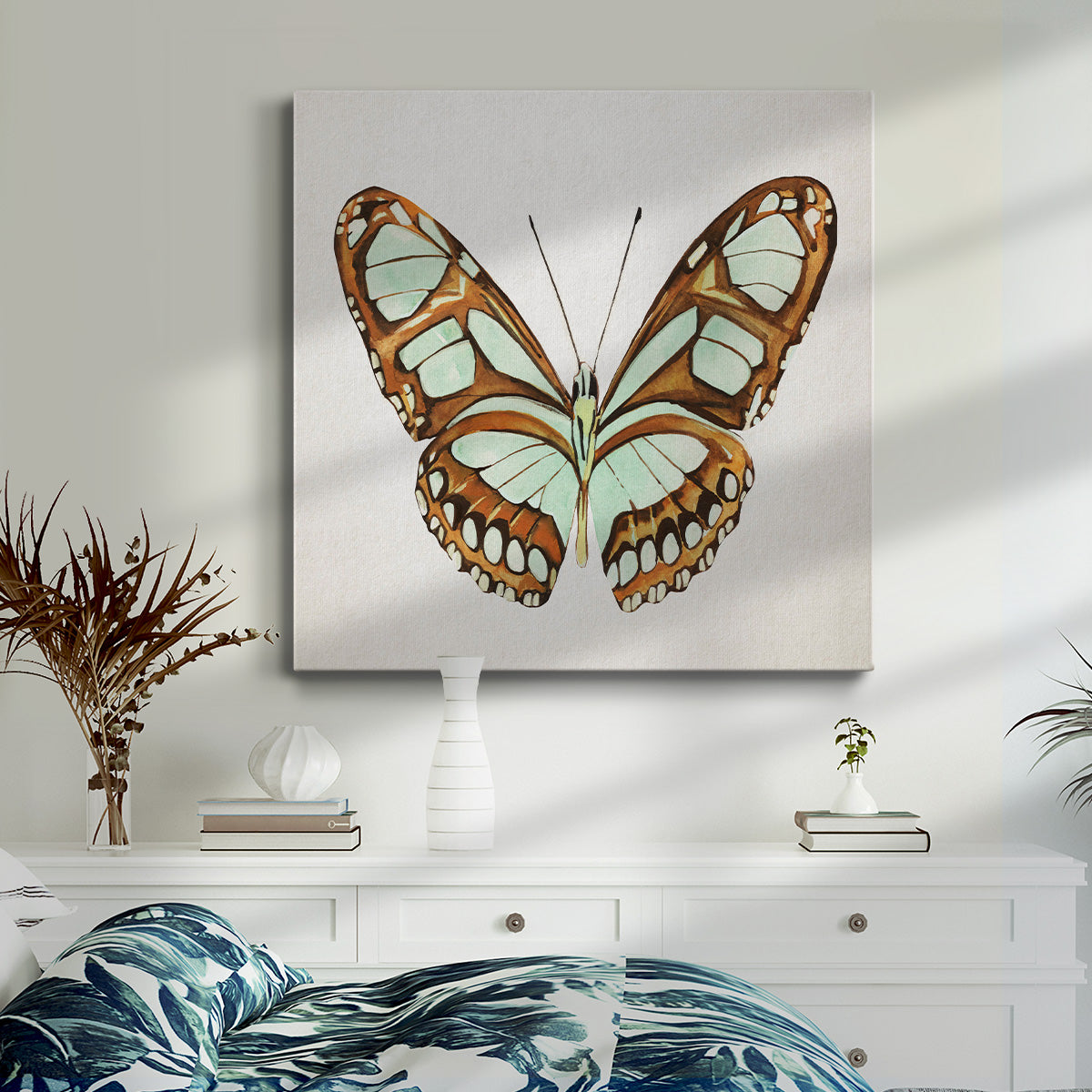 Mint Butterfly I - Canvas Art Print