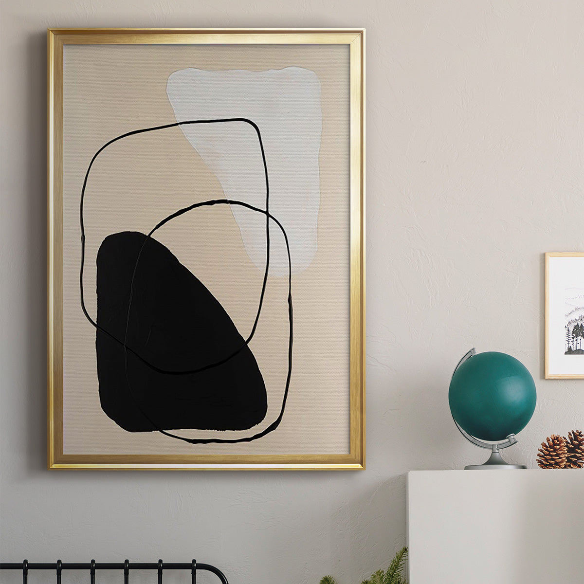 Avant Mod II - Modern Framed Canvas Print