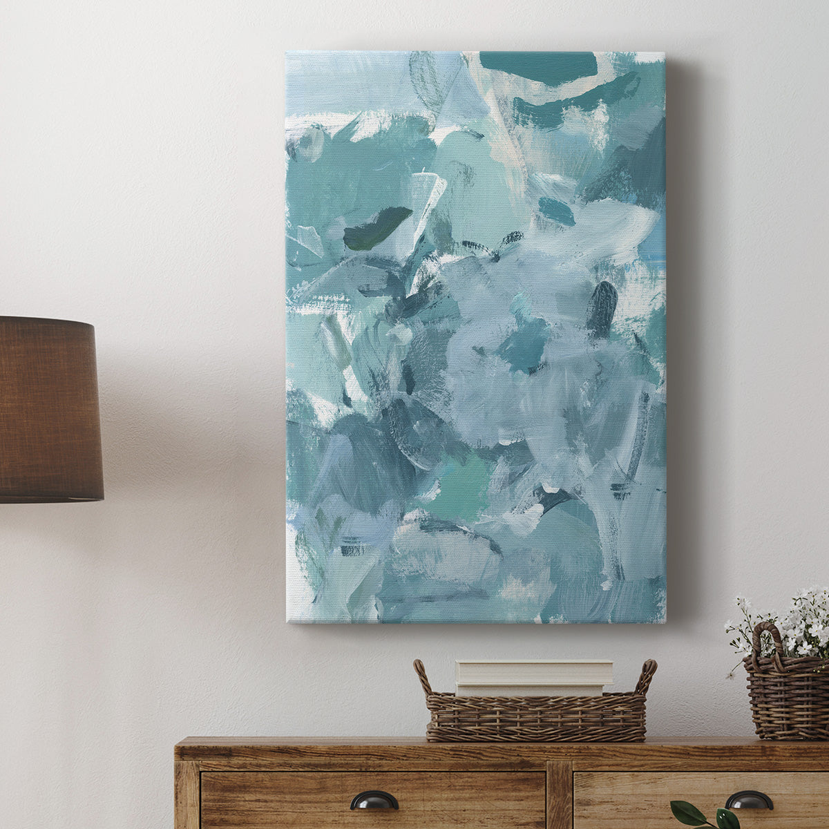 Soft Teal I Premium Gallery Wrapped Canvas - Ready to Hang