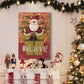 Santa on Gift Premium Gallery Wrapped Canvas - Ready to Hang