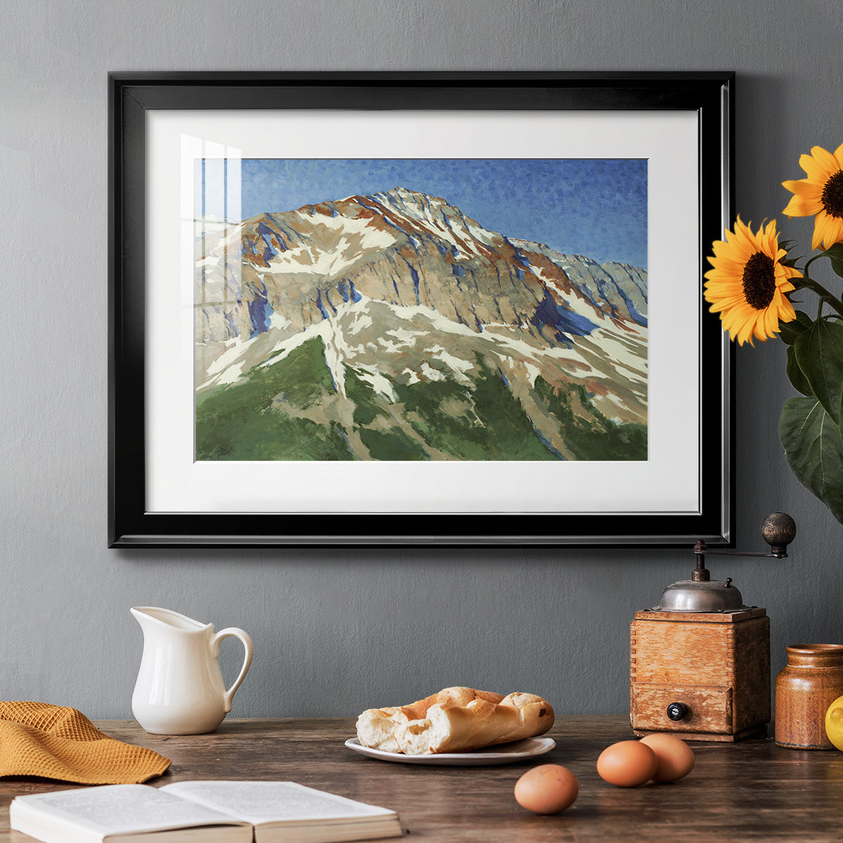 Vermillion Ascent Premium Framed Print - Ready to Hang