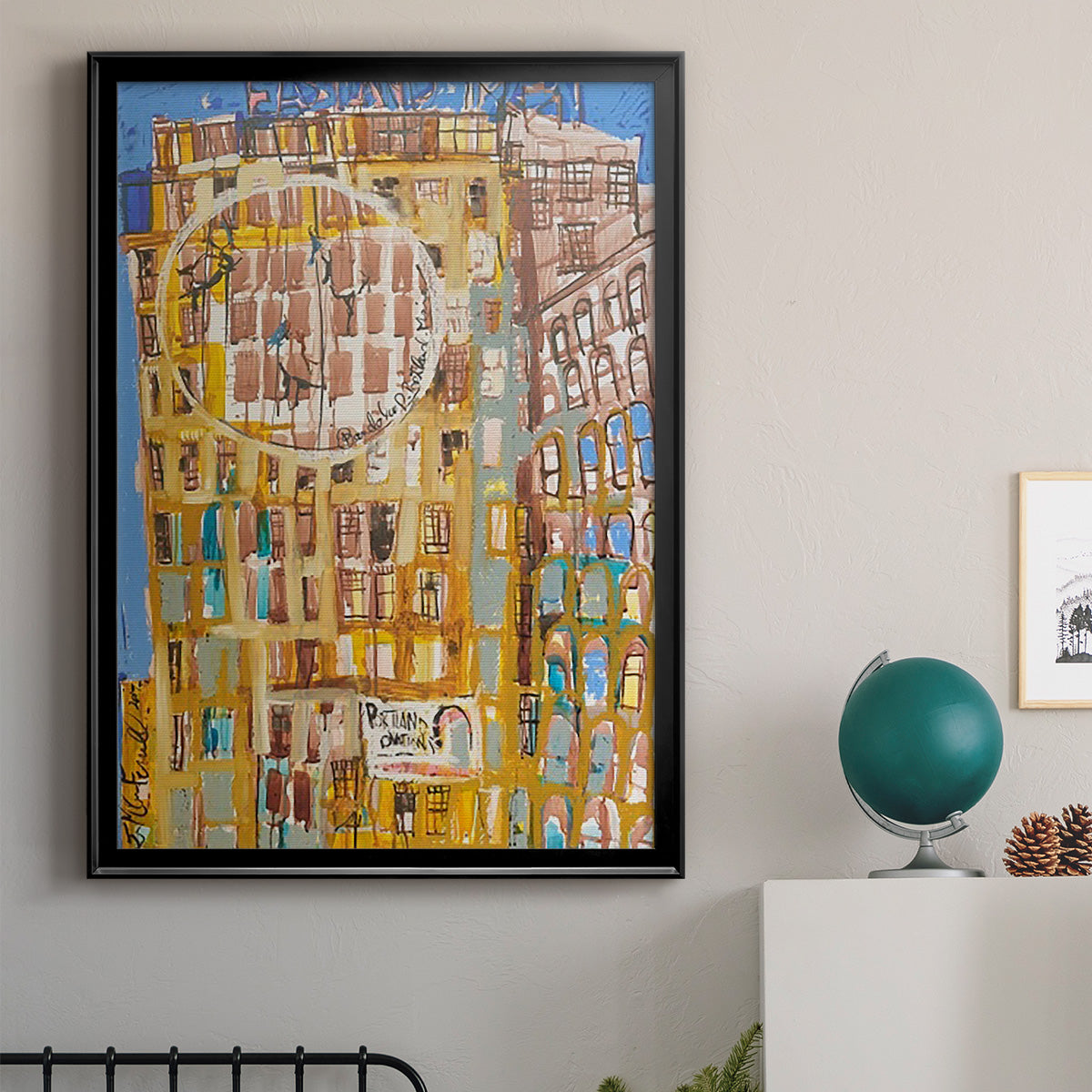 Bandaloo II - Modern Framed Canvas Print