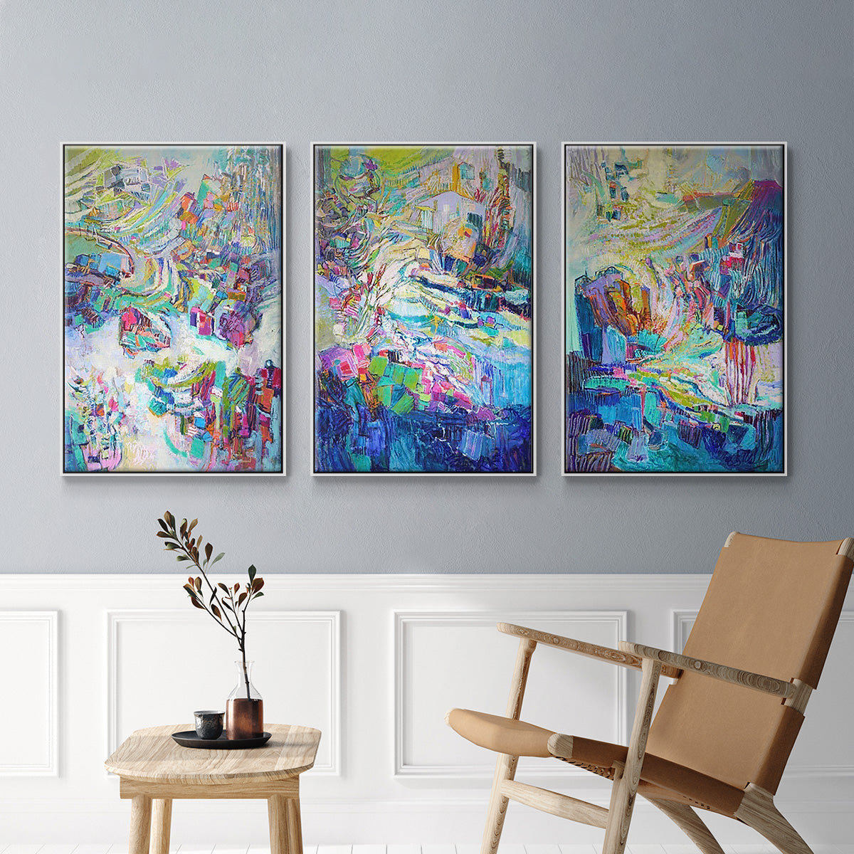 Gathering up the Goddess I - Floater Framed Canvas Set