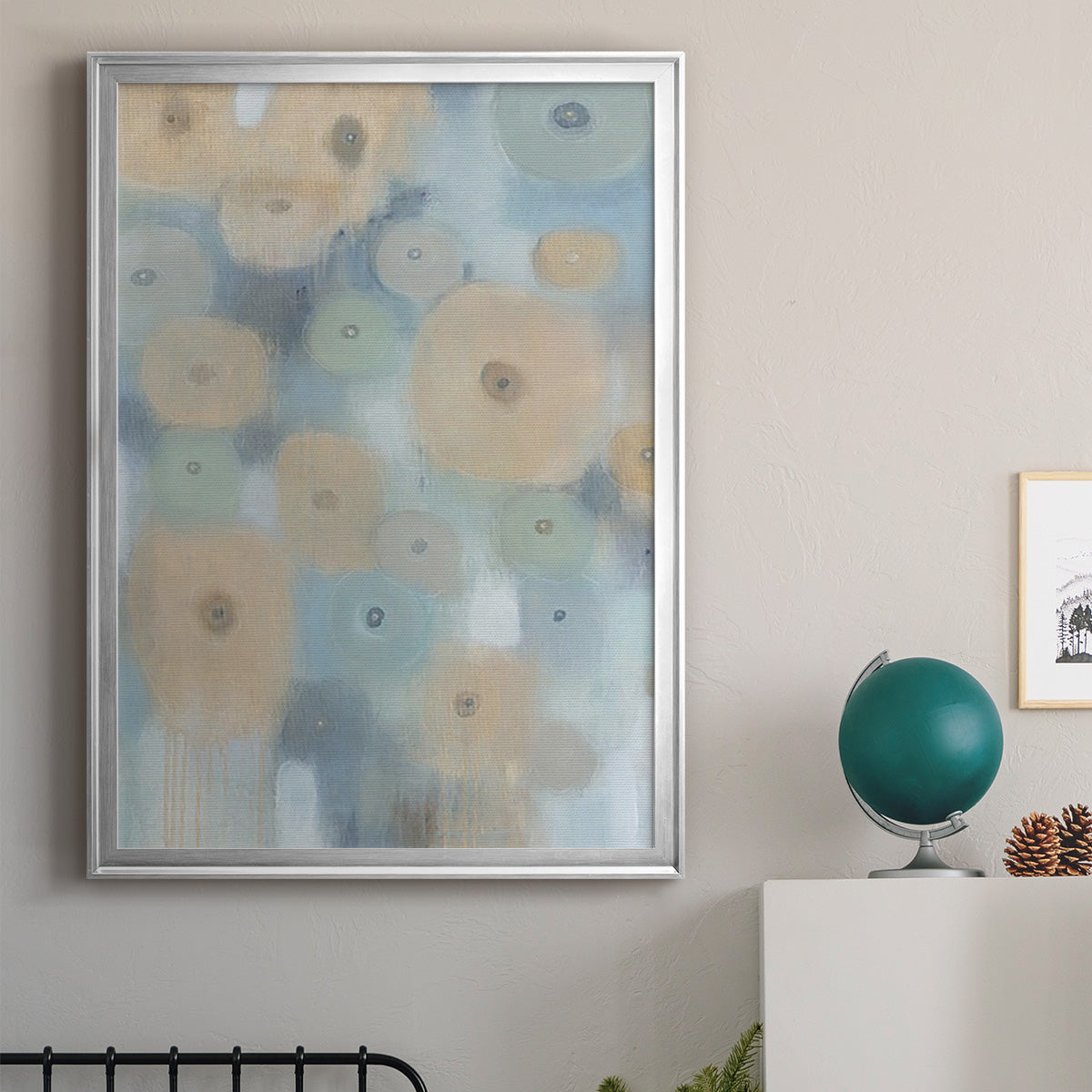 Spinning Wheels I - Modern Framed Canvas Print
